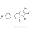 4H-1-Benzopyran-4-one, 5,7-dihydroxy-6-méthoxy-2- (4-méthoxyphényl) - CAS 520-12-7